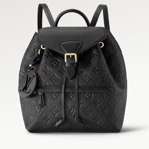 🩷 NEW- Louis Vuitton Montsouris Backpack Black GORGEOUS- Sold out in Stores🤩